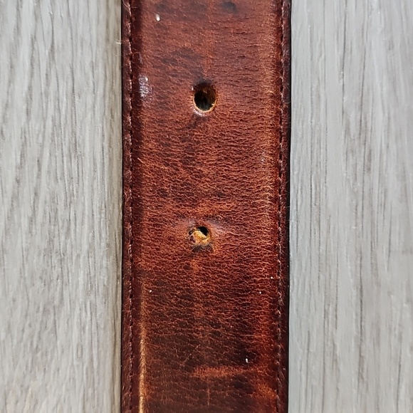 Genuine Leather Western Belt with Edged Stitch Detailing - Picture 9 of 14
